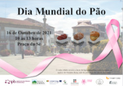 A loaf of bread in exchange for 1€ for the Portuguese League Against Cancer