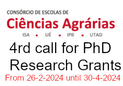 The 4th Call for PhD grants promoted by the CECA - Consortium of Agricultural Science Schools, is now open until 30 April 2024