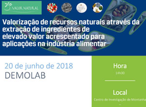 DEMOLAB - Valorization of natural resources through the extraction of high added-value ingredients for use in the food industry