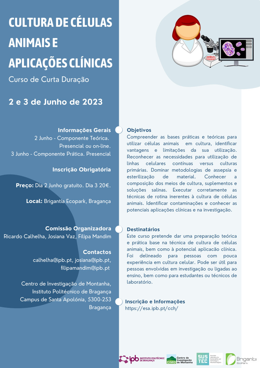 Short Course on 'Animal Cell Culture and Clinical Applications' – 2-3 June 2023